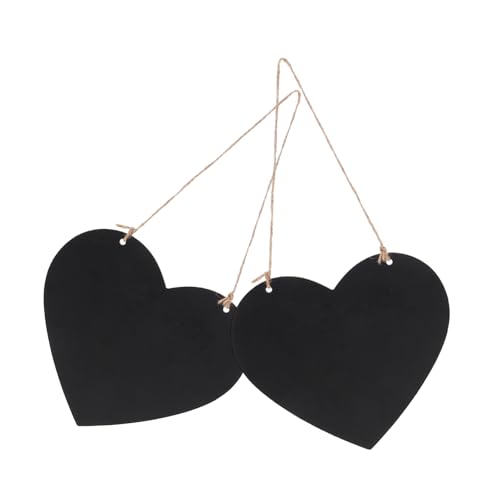 DIYEAH 2 Stück Liebe Kleine Tafel Tafelzeichen Mini-tafelschilder Tafelschilder Hängen Kreidetafel-schild Hängebrett Für Den Garten Kreidetafel Schild Tafelschild Zum Aufhängen Mdf Black von DIYEAH