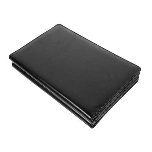 DIYEAH 2 Stück Menü Rechnung Zwischenablage Notizblock Schneidbrett büromaterial ordner Mini Krankenschwestern Zwischenablage Office-Dokumentenklammern Büro-Schreibtafel PU-Leder Black von DIYEAH