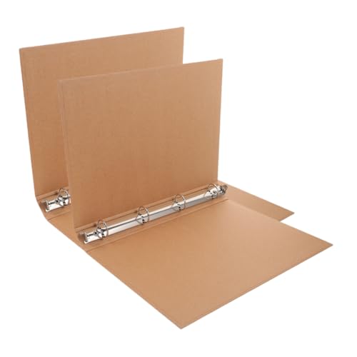 DIYEAH 2 Stück Notizbuchhülle Abdeckung ungefüttert Binder Notebook mit regiert büroartikel Bürozubehör Notizbuch Umschlag Zeitschriftenordner Dokument Organizer Ordner Kraftpapier Brown von DIYEAH