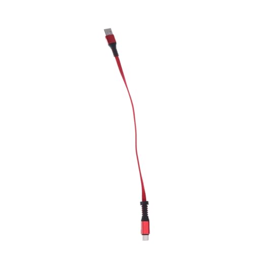 DIYEAH 2.4A C Schlüsselanhänger Datenkabel Kurzes USB Ladekabel für Schnelles Aufladen Tragbares Design Kompatibel mit USB C Geräten für Reisen Rot von DIYEAH