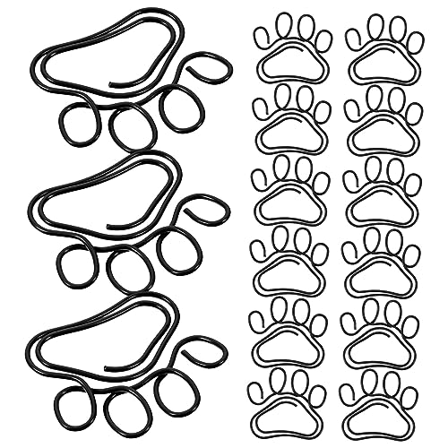 DIYEAH 20 Stück Katzenkrallen-Büroklammer Büroklammern süß geformt dokumentieren sortiert Pflicht Süße Papierklammer Büroklammern für Papierkram Mini -Papierclips Miniclips Metall Schwarz von DIYEAH