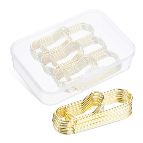DIYEAH 20 Stück Metall -Stift -Clip -Clip -Clip Clip Schreibwaren Organisatoren Reisende Gold Inhaber Stifthalter-Clip Stiftclip Büroklammer-Stifthalter Markierungshalter von DIYEAH
