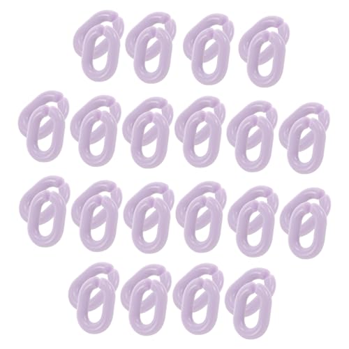 DIYEAH 200 Stück Kettenschnalle Aus Acryl Kettenglieder Für Die Schmuckherstellung Verbindungsringe Aus Acryl Gliederketten Lose Violett DIYEAH 200 Stück Kettenschnalle Aus Acryl Kettenglieder Für Die Schmuckherstellung Verbindungsringe Aus Acryl Gliederketten Lose Violett von DIYEAH