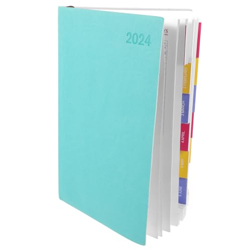 DIYEAH 2024 Monatplaner täglich zu tun planer Terminplaner 2023 Notizbücher Spiralkalenderplaner notizbuch büroartikel Pläne notizzettel dekorativer Agenda-Notizblock Schreibbuch Papier von DIYEAH