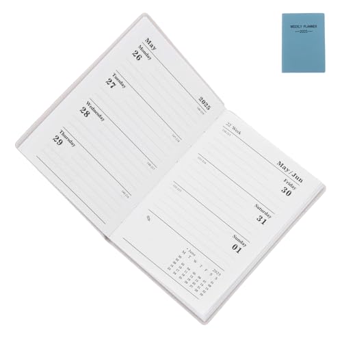 DIYEAH Mini-notizbuch 2025: Wochen- und Monatskalender Stabiler Pu-einband für Handtasche Büro Schulbedarf DIYEAH Mini-notizbuch 2025: Wochen- und Monatskalender Stabiler Pu-einband für Handtasche Büro Schulbedarf von DIYEAH