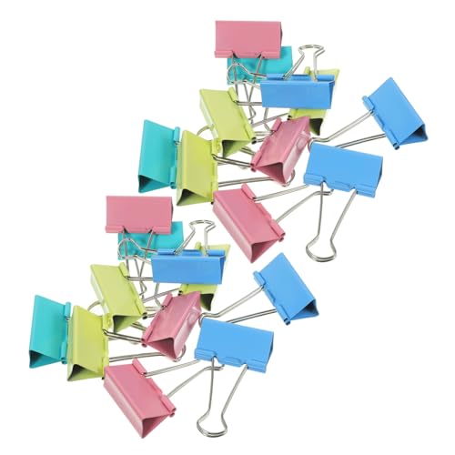 DIYEAH 24 Stück Bindemittel lange Schwanzklammern Büroklammern Bindeklammern lesezeichen klammer scrapbooking Ordnerklammer für Aktenordner Heftklammern und Büroklammern Rostfreier Stahl von DIYEAH