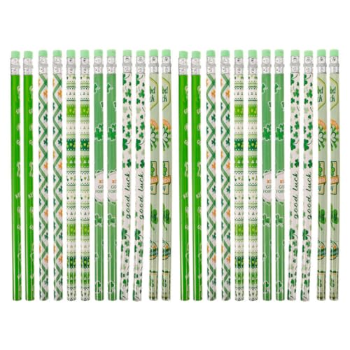 DIYEAH 24 Stück St. Patrick's Day Bleistifte Grünes Kleeblatt Holzstifte Irische Bleistifte Mit Radiergummi Für St. Patrick's Day Partygeschenke DIYEAH 24 Stück St. Patrick's Day Bleistifte Grünes Kleeblatt Holzstifte Irische Bleistifte Mit Radiergummi Für St. Patrick's Day Partygeschenke von DIYEAH