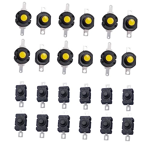 DIYEAH 24Stücke Mini Taschenlampen Schalter Druckknopf für Elektrofackeln Smd Typ Langlebig und Einfach zu Bedienen für Elektronik und Haushaltsgeräte DIYEAH 24Stücke Mini Taschenlampen Schalter Druckknopf für Elektrofackeln Smd Typ Langlebig und Einfach zu Bedienen für Elektronik und Haushaltsgeräte von DIYEAH