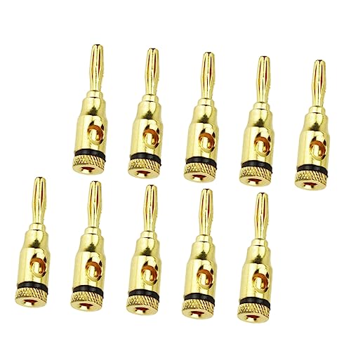DIYEAH 24Stücke Vergoldete Bananenstecker Professionelles Lautsprecherkabel Für Hi Fi Audio Av Receiver Langlebig Oxidationsbeständig von DIYEAH