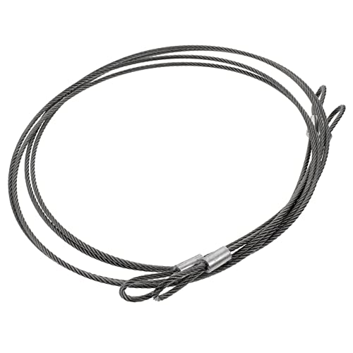 DIYEAH 2Stücke Braided Safety Cable Diameter Durable Steel Wire For Luggage Locking And Securing Items Versatile Use For Clothing Plants And Tools von DIYEAH