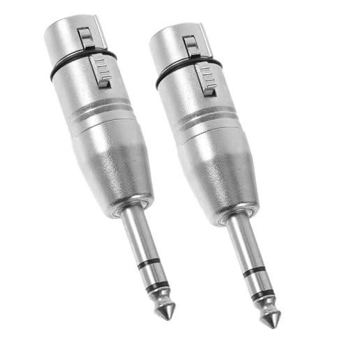 DIYEAH 2Stücke Xlr Audioadapter Pack Xlr Buchse zu Männlich Vielseitiger für Mikrofon Audiogeräte Einfach zu Bedienen für Verschiedene Anwendungen von DIYEAH