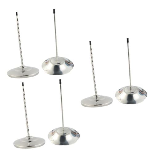 DIYEAH 3 Sätze Edelstahl Dokumenteneinlage Aktenhalter Notizhalter Organizer Aufbewahrung Doppelhalter Troy Halter Quittungshalter Desktop Rechnungspapier Spike Cub 2 Stück * 3 von DIYEAH