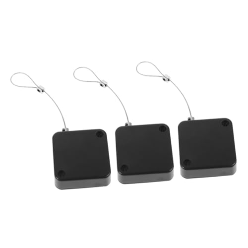 DIYEAH 3 Stück Anti-Diebstahl-Pull-Box Lanyard Kabel sperren Diebstahlsicheres Teleskop-Drahtschloss Schloss aus Stahldraht Tragbares Drahtschloss Abs Schwarz DIYEAH 3 Stück Anti-Diebstahl-Pull-Box Lanyard Kabel sperren Diebstahlsicheres Teleskop-Drahtschloss Schloss aus Stahldraht Tragbares Drahtschloss Abs Schwarz von DIYEAH