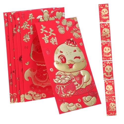 DIYEAH 36 Stück Rote Umschlagtasche „Year of the Snake“. alle von begrüßen Geldumschlag Mond- Zubehör für Hochzeitseinladungen Hüllen für Geschenkkarten roter Umschlag Papier DIYEAH 36 Stück Rote Umschlagtasche „Year of the Snake“. alle von begrüßen Geldumschlag Mond- Zubehör für Hochzeitseinladungen Hüllen für Geschenkkarten roter Umschlag Papier von DIYEAH