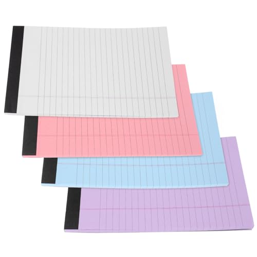 DIYEAH 4er-Pack A5-notizbücher Liniert Notizblock Für Das Schulbüro Antihaftbeschichteter Abreiß-notizblock Zeitplan-notizbücher von DIYEAH