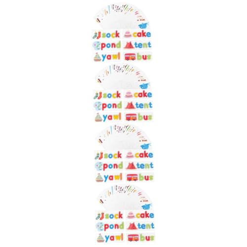 DIYEAH 4 Sätze Wortbuchstabierspielzeug Alphabet- Passendes Buchstabenspiel Lernspielzeug Für Das Englische Alphabet Briefe Karten Alphabet-rechtschreibspiel Holz. Papier von DIYEAH