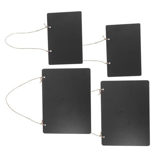 DIYEAH 4 Stück Hängende Tafel Nachrichtenschild Vintage löschbares Nachrichtenbrett Vintage Hängeschild löschbares Message Board hängende Dekorationstafel Vintage Memo Board Holz Schwarz DIYEAH 4 Stück Hängende Tafel Nachrichtenschild Vintage löschbares Nachrichtenbrett Vintage Hängeschild löschbares Message Board hängende Dekorationstafel Vintage Memo Board Holz Schwarz von DIYEAH