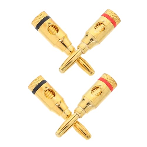 DIYEAH 4 Stück Lautsprecherkabelstecker Lautsprecher Banane Mit Typ Koax Auf Av Adapter Lautsprecherkabeladapter Koax Auf Cinch Adapter Vergoldeter Cinch Xlr Wandplatte DIYEAH 4 Stück Lautsprecherkabelstecker Lautsprecher Banane Mit Typ Koax Auf Av Adapter Lautsprecherkabeladapter Koax Auf Cinch Adapter Vergoldeter Cinch Xlr Wandplatte von DIYEAH