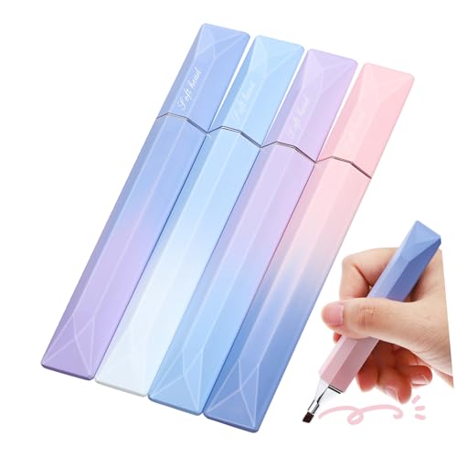 DIYEAH 4 Stück Textmarker Pastell Farbig Hervorhebung Markieren Notizmarkierungsstifte Anmerkungszubehör Ästhetische Highlighter Studien-highlighter Plastik Violett von DIYEAH