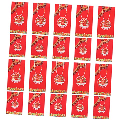 DIYEAH 40 Stück Geldumschlag rote Geldumschläge Dekorationen Frühlingsfest Festliche Hochzeit groß chinese new year chinesisch neujahr Segen selge Pakete Geldpaket Jahr 2021 Perlenpapier von DIYEAH