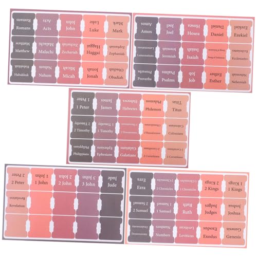 DIYEAH 5 Blätter Index-Label bible tabs bibelregister für Gold Bibel-Tabs zum Bibelstudium laminiert Bibel-Tags Bibel-Trennblätter Bibel-Etiketten-Tabs Bibel Tabs beschichtetes Papier DIYEAH 5 Blätter Index-Label bible tabs bibelregister für Gold Bibel-Tabs zum Bibelstudium laminiert Bibel-Tags Bibel-Trennblätter Bibel-Etiketten-Tabs Bibel Tabs beschichtetes Papier von DIYEAH