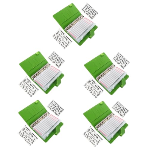 DIYEAH 5 Sets Haushaltsbuch Organizer Nachfüllumschläge Budgetierung Geld Organizer Budgetplaner Budgetordner Finanzplaner Geldbuch Für Ordner Hellgrün Kunstleder von DIYEAH