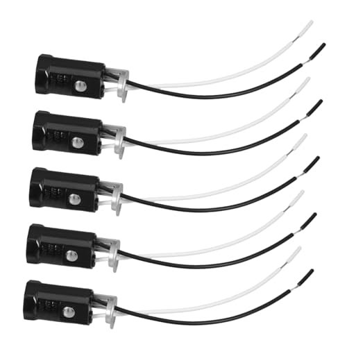 DIYEAH 5 Teilige Lampenfassung Steckfassung Für Deckenleuchten Vintage Lampenfassung Keramik Lampenfassungen Glühbirnenfassungen Kleine Glühbirnenfassung Kupferleitblech Schwarz DIYEAH 5 Teilige Lampenfassung Steckfassung Für Deckenleuchten Vintage Lampenfassung Keramik Lampenfassungen Glühbirnenfassungen Kleine Glühbirnenfassung Kupferleitblech Schwarz von DIYEAH