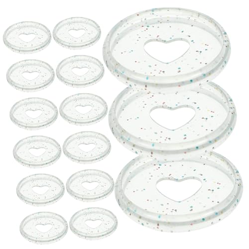DIYEAH 50 Stück Bindungsscheibe Notizbuchordner Disc runde Bindescheiben Pastell Loseblattordner Notebook-Discs würfelunterlage lichtwärts Bindescheiben Kunststoff Planer Ordner Disc Abs von DIYEAH