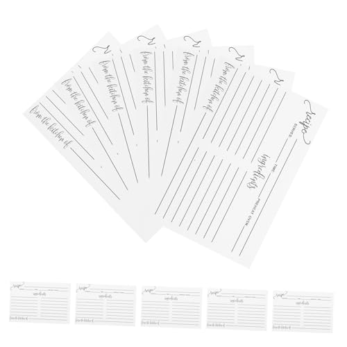 DIYEAH 50 Stück Rezeptkarte Mittagskarten Rezept-Notizkarten Kochkarte Rezeptbuchkarten Rezept für Kaffeekarten Gemüsekarten Einmachglas-Karte etwas für Rezeptsammler Papier DIYEAH 50 Stück Rezeptkarte Mittagskarten Rezept-Notizkarten Kochkarte Rezeptbuchkarten Rezept für Kaffeekarten Gemüsekarten Einmachglas-Karte etwas für Rezeptsammler Papier von DIYEAH