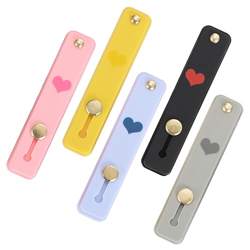DIYEAH 5Stücke Silikon Telefon Fingergurt Halterung Kreativer Telefon Fingergriff Für Smartphones Kompatibel Mit Verschiedenen Hüllen Komfortables Design DIYEAH 5Stücke Silikon Telefon Fingergurt Halterung Kreativer Telefon Fingergriff Für Smartphones Kompatibel Mit Verschiedenen Hüllen Komfortables Design von DIYEAH
