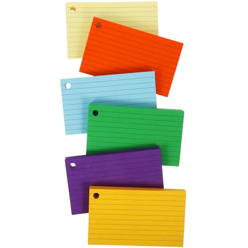 DIYEAH 6 Sets Kartenzubehör Snap Cards Karteikarten Farbige Lernkarten Lernkarten Notizblöcke Loseblatt Lernkarten Multifunktions Speicherkarten Blankokarten Im Taschenformat Notizblöcke von DIYEAH