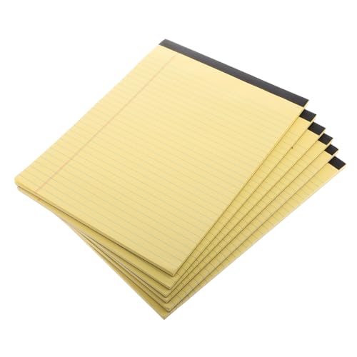 DIYEAH 6 Stück Notebook -Notizblock Multifunktionales Notizbuch Notizblöcke für die Arbeit Mini-Notizblöcke legale Blöcke Notebook -Papier roher Holzstoff Yellow DIYEAH 6 Stück Notebook -Notizblock Multifunktionales Notizbuch Notizblöcke für die Arbeit Mini-Notizblöcke legale Blöcke Notebook -Papier roher Holzstoff Yellow von DIYEAH