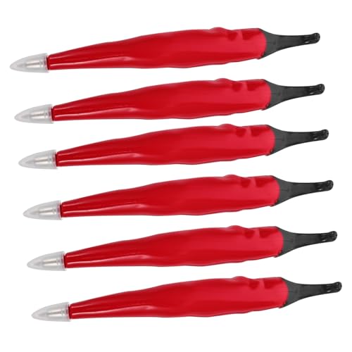 DIYEAH 6 Stück Praktische Gemüsestifte Für Für Männer Süße Neuheitsstifte Lustige Stifte Kugelschreiber Bunt Paprika Rt Pepper Chili Mehrfarbig Stiftform Glatte Schreibstifte DIYEAH 6 Stück Praktische Gemüsestifte Für Für Männer Süße Neuheitsstifte Lustige Stifte Kugelschreiber Bunt Paprika Rt Pepper Chili Mehrfarbig Stiftform Glatte Schreibstifte von DIYEAH