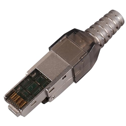 DIYEAH 6A Modularer Cata Werkzeugloser Abgeschirmter Netzwerkstecker Für Schnelle Datenübertragung Kompatibel Mit Kabeln Für Büro Heimnetzwerke von DIYEAH