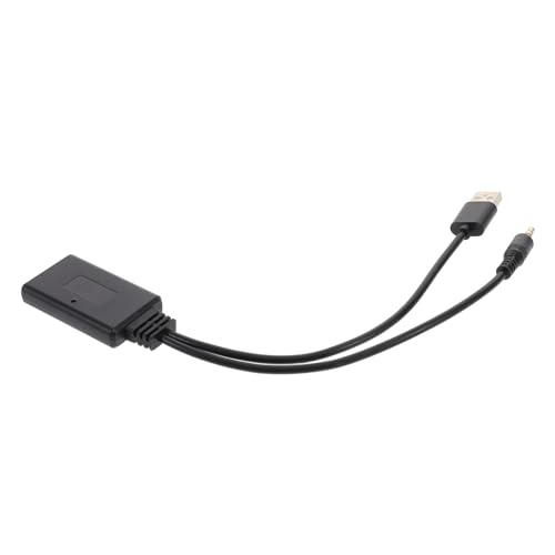 DIYEAH Audioadapter Autoanschluss Für Musik Auto Zusatzadapter Drahtloser Audioadapter Drahtloser Lautsprecheradapter Autoradio Anschlussadapter Schwarz Abs von DIYEAH