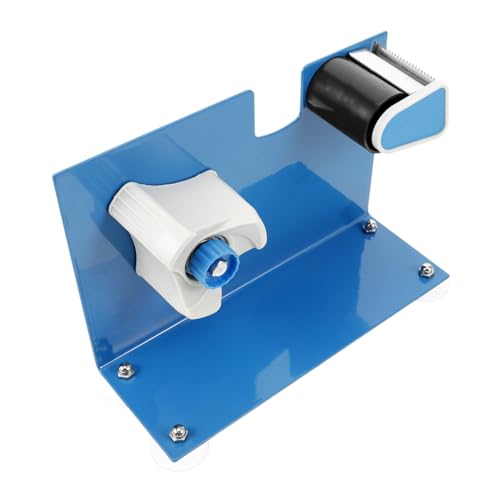 DIYEAH Bandschneider Cutter Klebrig Spender Für Sich Bewegendes Band Mini-klebebandabroller Bandbeutelversiegelung Bandhalter Dichtband Breiter Klebebandabroller Bandverpackung Eisen Blue von DIYEAH