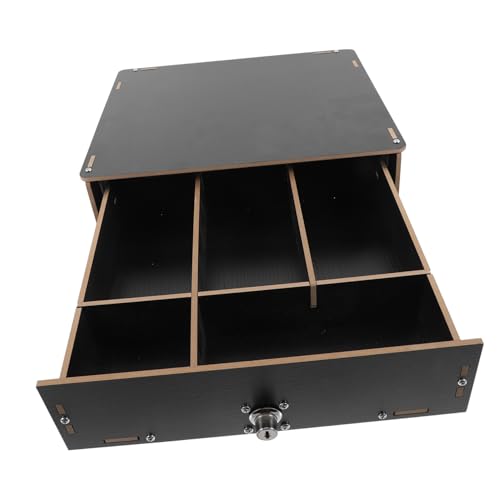 DIYEAH Geldfach Aufbewahrungsboxen Schubladenfach Organisation Und Aufbewahrung Im Klassenzimmer Taschenrechnerhalter Telefoncontainer Multi-grid-fall Münzfach Währung Bis Hölzern Black von DIYEAH