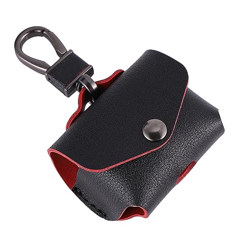 DIYEAH Kopfhörer Etui Tasche Für Kopfhörer Ohrhörer + Schutzhülle Für Ohrhörer Ledertasche Für Kopfhörer Etui Abdeckung Mit Schlüsselanhänger Schwarz von DIYEAH