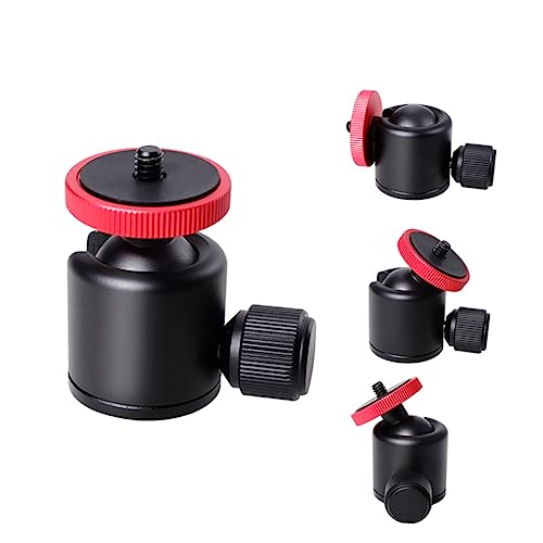 DIYEAH Mini Kugelkopf Stativ Gewinde für Rotatable Mini Ballhead für DSLR Camcorder Kompatibel mit Zubehör Wie LED Mikrofon Schwarz von DIYEAH