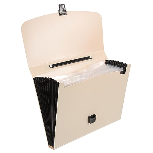 DIYEAH Ordner Office -Paket briefhalter aufbewahrungssack folders die organizer organizers Klassenzimmer Dokumentordner erweiterbar Halter für Dokumentenordner Dateiorganisator pp Beige von DIYEAH