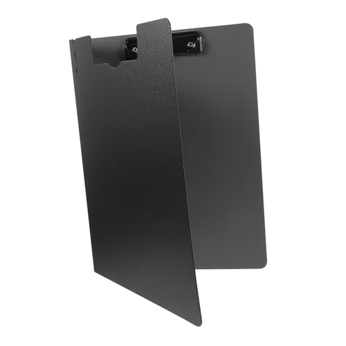 DIYEAH Ordner Zwischenablage Klemmbrett mit Speicher Clipboard Speicherklemme praktisches Akten-Klemmbrett Klemmbretter für das Klassenzimmer Büroklammer Bord Büro-Klemmbrett PVC Schwarz von DIYEAH