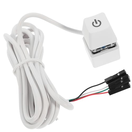 DIYEAH PC Netzschalter Mit Verlängerungskabel Externer Computergehäuseschalter Mit LED Anzeige Einfach Zu Installieren Für Desktop Pcs von DIYEAH