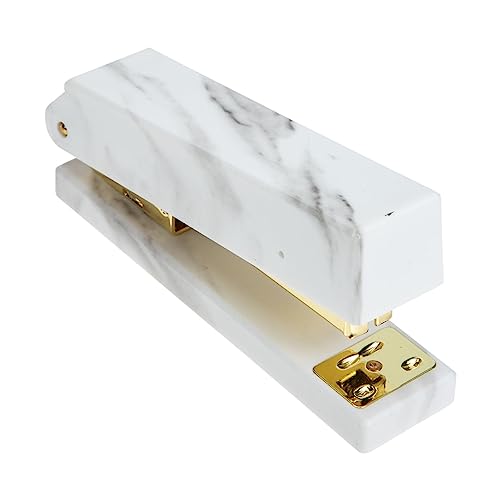 DIYEAH Professioneller Schreibtischhefter Mühelose Heftgeräte Für Den Schreibtisch Schreibwaren Handhefter Desktop-hefter Büro Ergonomisch Pflicht Tragbarer Hefter Überzug Golden von DIYEAH