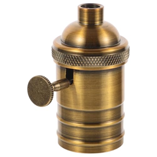 DIYEAH Retro-Kronleuchter Lampenzubehör Vintage -Lampenbuchse Lampenfassung für Vintage-Lampe Antiquität Lampenfassung für Deckenleuchte Glühbirnenfassung Aluminium Golden DIYEAH Retro-Kronleuchter Lampenzubehör Vintage -Lampenbuchse Lampenfassung für Vintage-Lampe Antiquität Lampenfassung für Deckenleuchte Glühbirnenfassung Aluminium Golden von DIYEAH