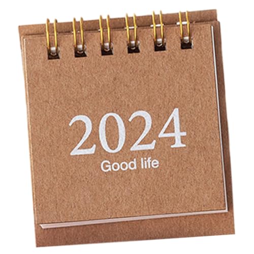 DIYEAH Schreibtischkalender Für Das Bürojahr 2024 Tischkalender Im Niedlichen Dekorstil Intelligenter Kalender LED Papier Tischkalender Klassenzimmer Schulkalender Ornament von DIYEAH