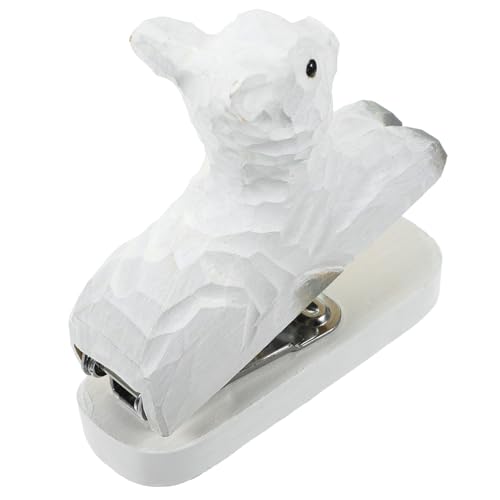 DIYEAH Tierhefter Aus Holz Unterstützung Hefter Büro Hefter in Tierform Bürowefter Spaß Blau Ergonomisch Hirsch Hefter Heftklammern Für Tischhefter Desktop-hefter Desktop -zubehör Metall von DIYEAH