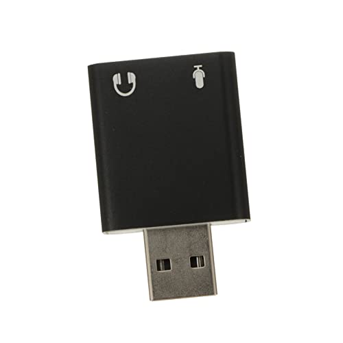 DIYEAH USB Audioadapter Externe Soundkarte mit Mikrofon Kopfhörerbuchse Langlebige Kompatibel mit PC Laptop für Musikgenuss DIYEAH USB Audioadapter Externe Soundkarte mit Mikrofon Kopfhörerbuchse Langlebige Kompatibel mit PC Laptop für Musikgenuss von DIYEAH