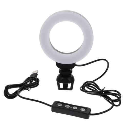 DIYEAH Videokonferenzbeleuchtung LED Ringlicht mit Clip Helligkeitsstufen für Meetings für Gleichmäßiges ohne Schatten von DIYEAH
