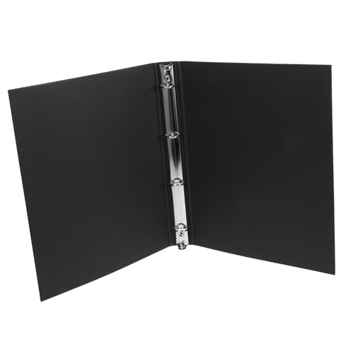 DIYEAH Zeitschriftenordner Notizbuchhüllen Binder Notebook Ordnerabdeckung Ringbuch Notizbuch Binder tagebuch aktentasche -Ringmappe Blindabdeckung Binder Notizbuchhülle Kraftpapier Black von DIYEAH