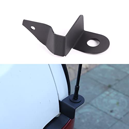 DIYUCAR Aluminiumlegierung schwarz für Niva Auto Heckklappe Antenne Halterung Halter Auto Außenzubehör von DIYUCAR